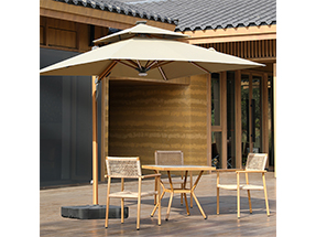 斯（sī）肯特遮陽傘（木紋色立柱（zhù））