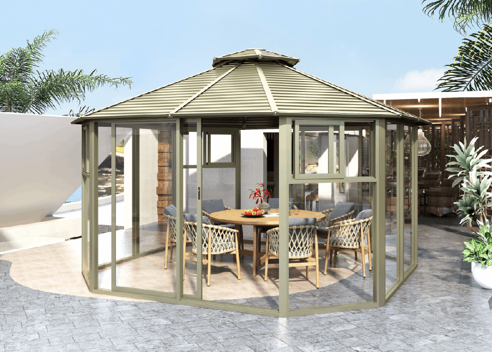 鍍（dù）鋅板陽光房-圓形