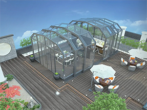 鋁合金移動陽光房